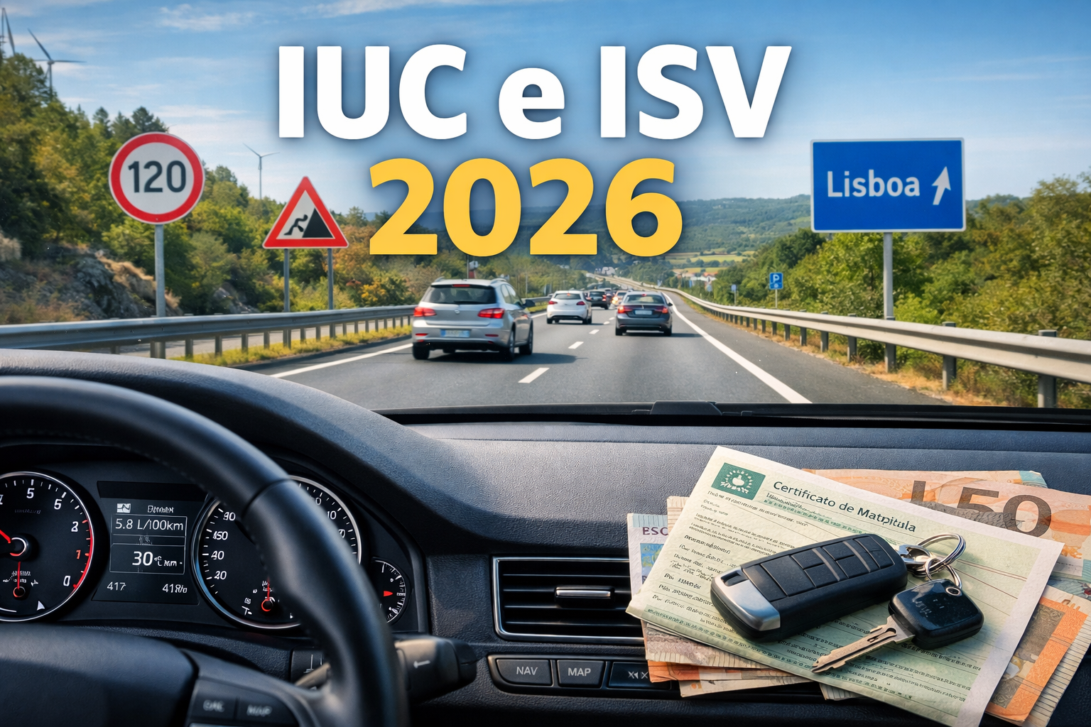 IUC e ISV em 2026: quanto vai pagar ao comprar ou importar um carro em Portugal